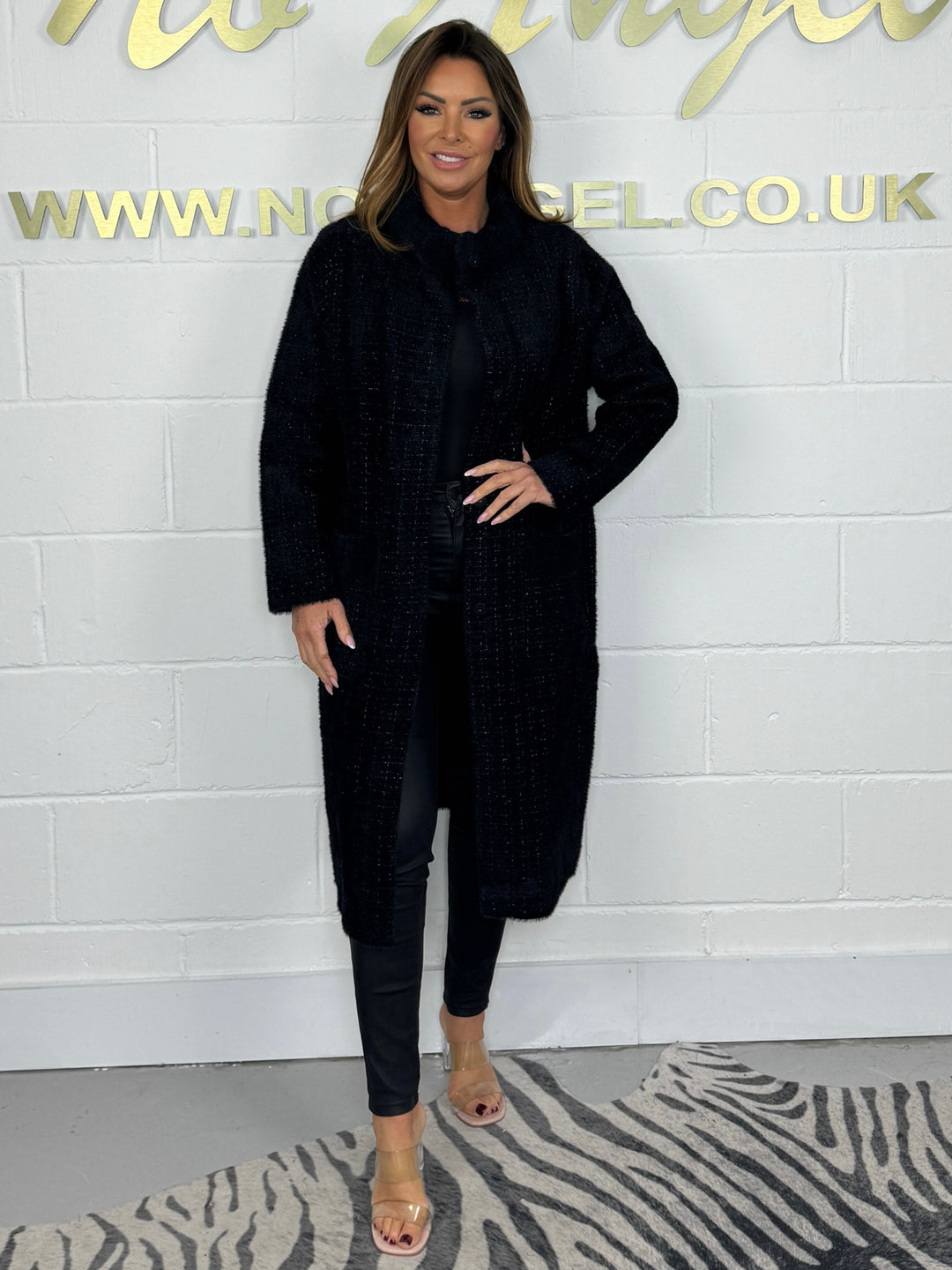 Longline High Neck Front Pocket Cardigan (3 Colours)
