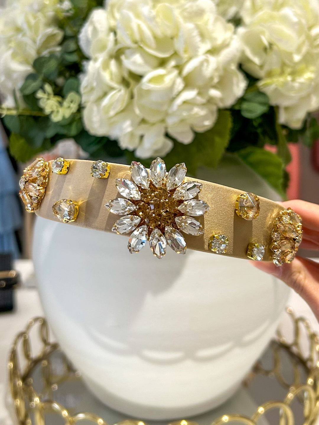Flower Jewelled Headband