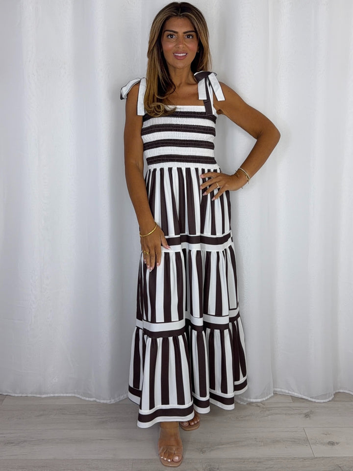 Striped Smocked Dress (3 Colours)