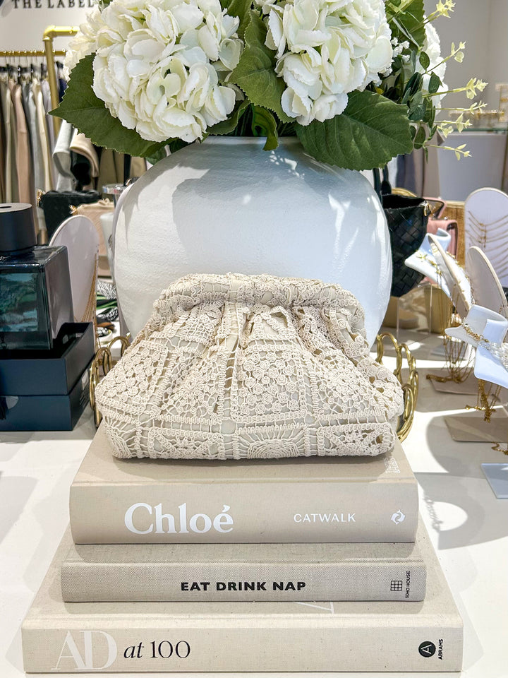 Crochet Style Clutch Bag (2 Colours)