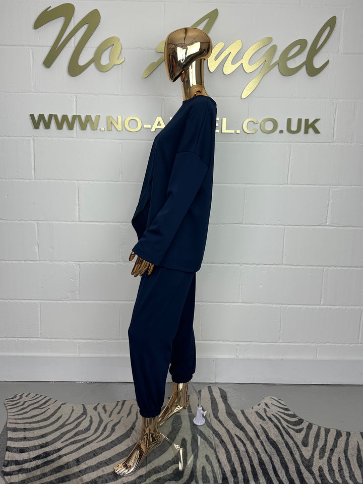 Cross Front Detail Cuffed Tracksuit ( 7 Colour)
