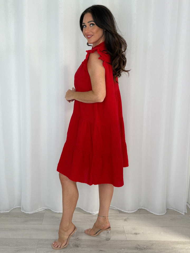 Cap Sleeve Smock Dress (12 Colours)