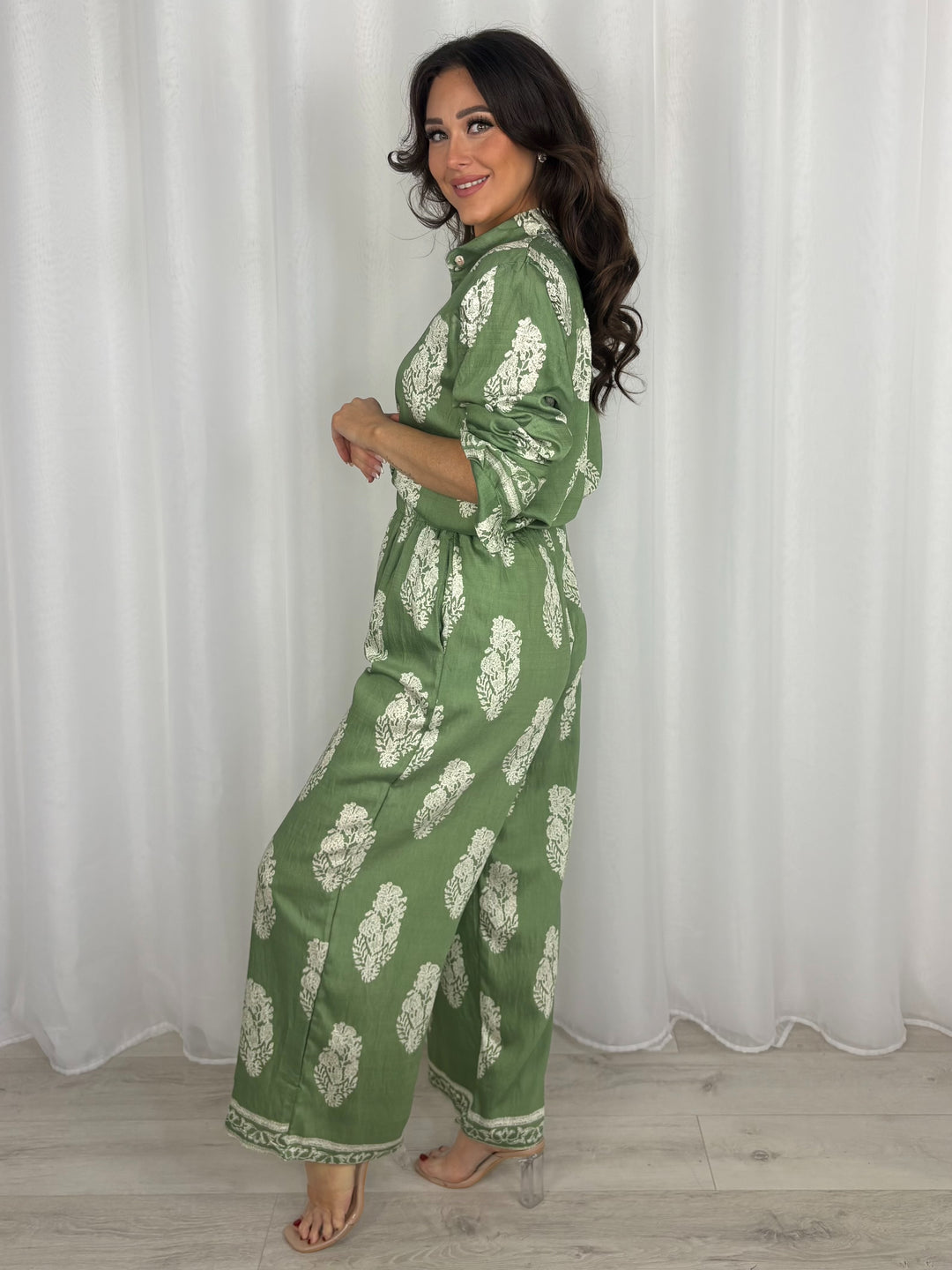 Relaxed Fit Print Shirt & Trouser Co-Ord (5 Colours)