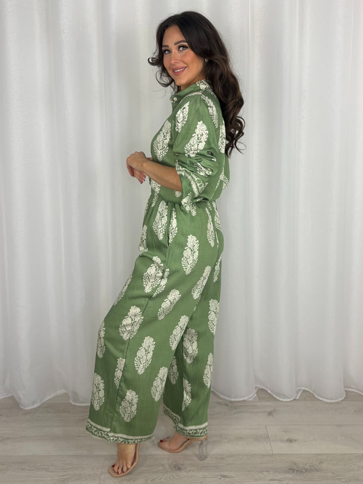 Relaxed Fit Print Shirt & Trouser Co-Ord (5 Colours)