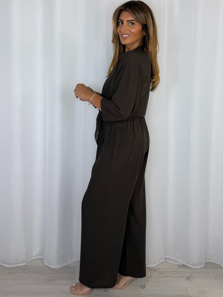 Tie Up Top & Trouser Co-Ord (8 Colours)