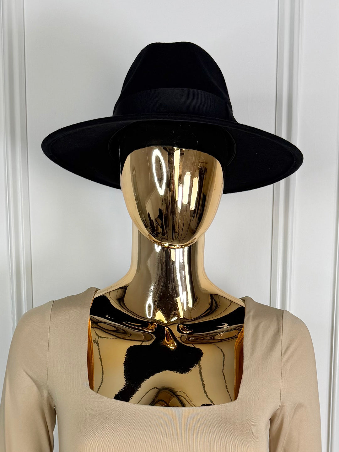 Bow Rim Wool Fedora Hat (5 Colours)