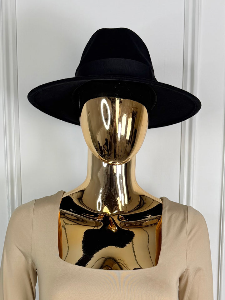 Bow Rim Wool Fedora Hat (5 Colours)