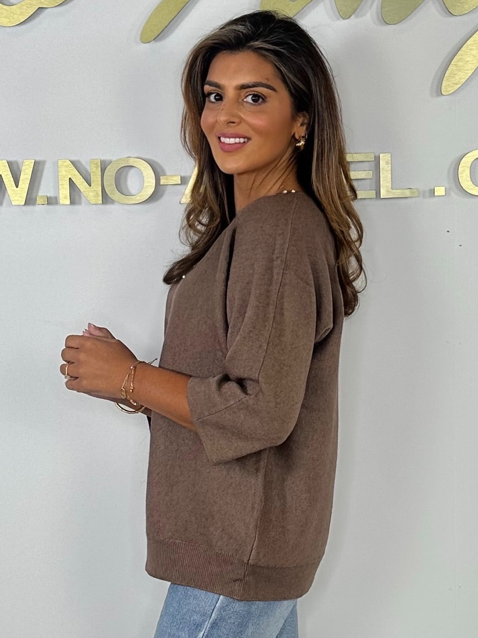 Soft Knit V-Neck Pearl Trim Jumper (6 Colours)