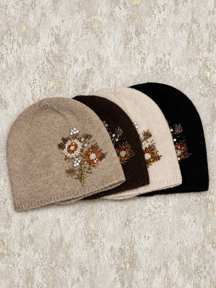 Embellished Beenie Hat (4 Colours)