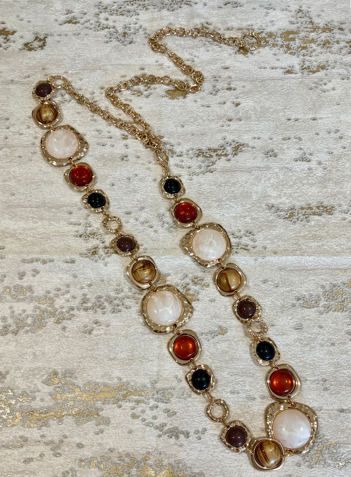 Marble Stone Chain Belt