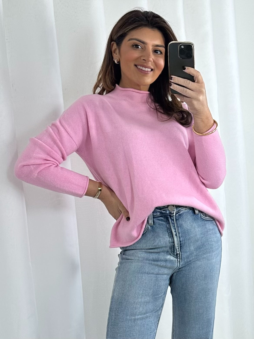 Soft Knit High Neck Jumper (5 Colours)