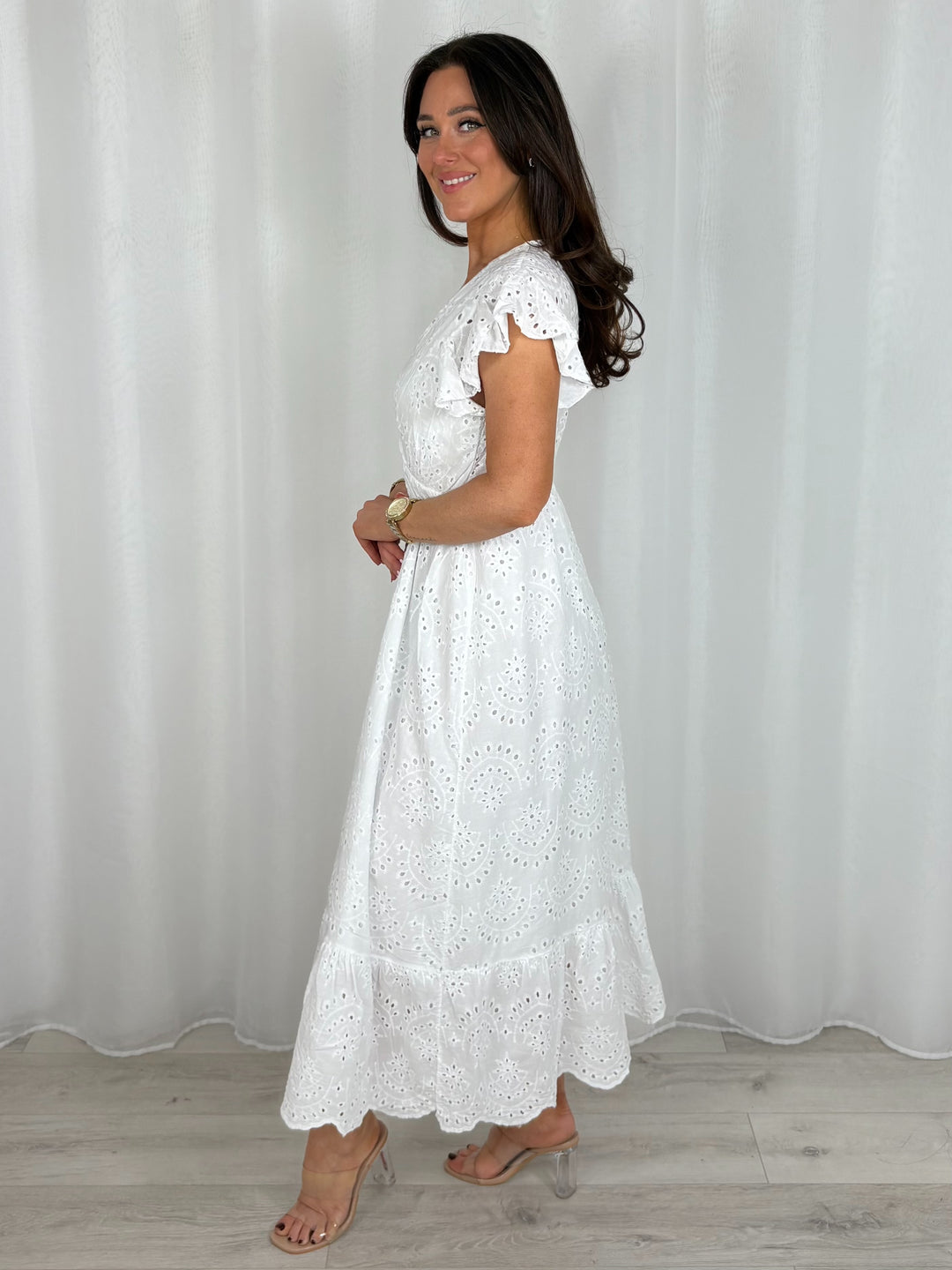 Embroidery Anglaise Dress (5 Colours)