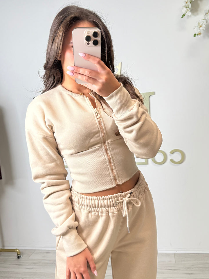 Zip Up Corset Style Straight Leg Trouser Co-ord (4  Colours)