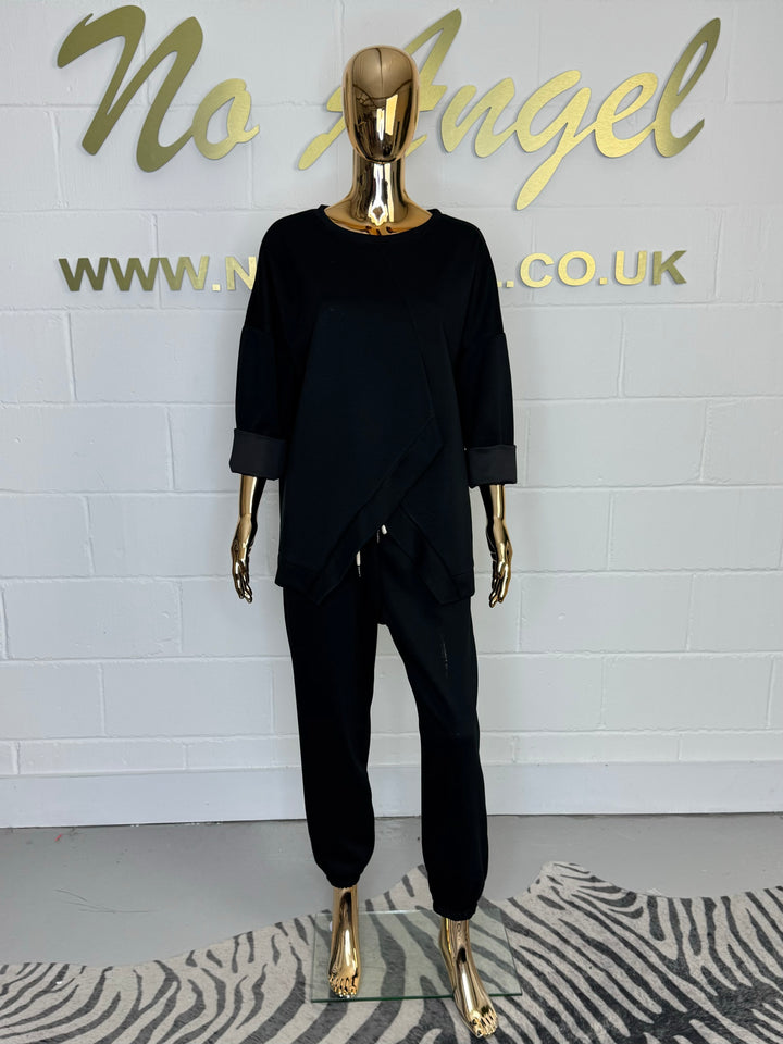Cross Front Detail Cuffed Tracksuit ( 7 Colour)