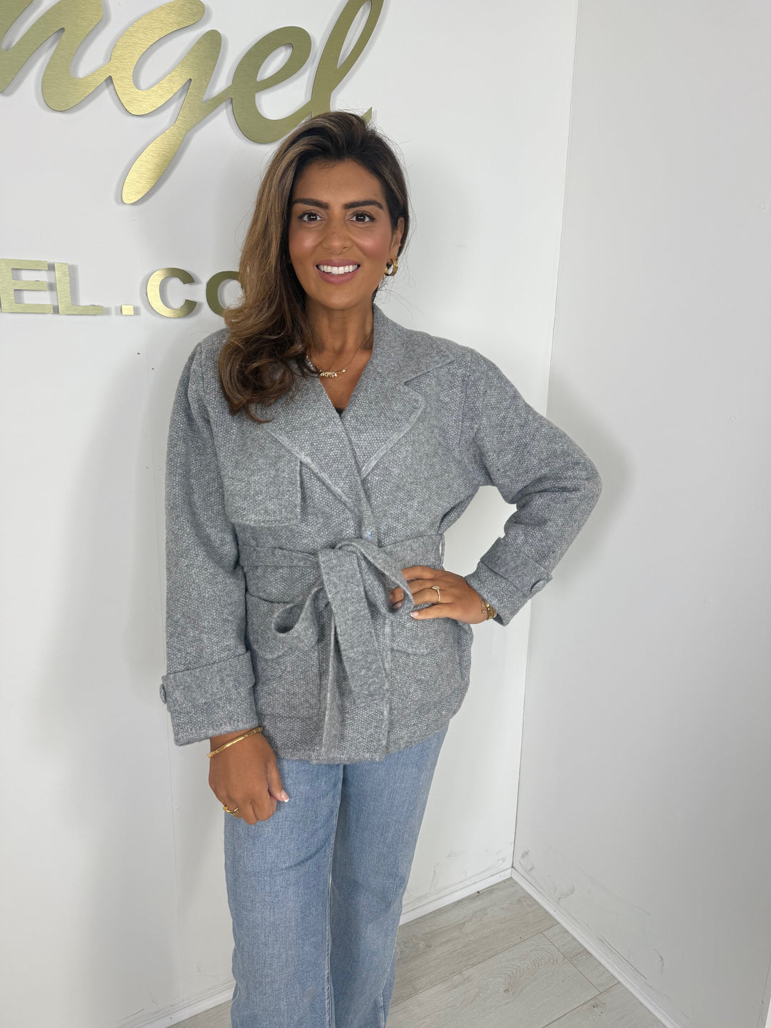 Thick Knit Collared Belted Cardigan (3 Colours)