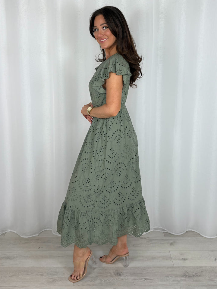 Embroidery Anglaise Dress (5 Colours)