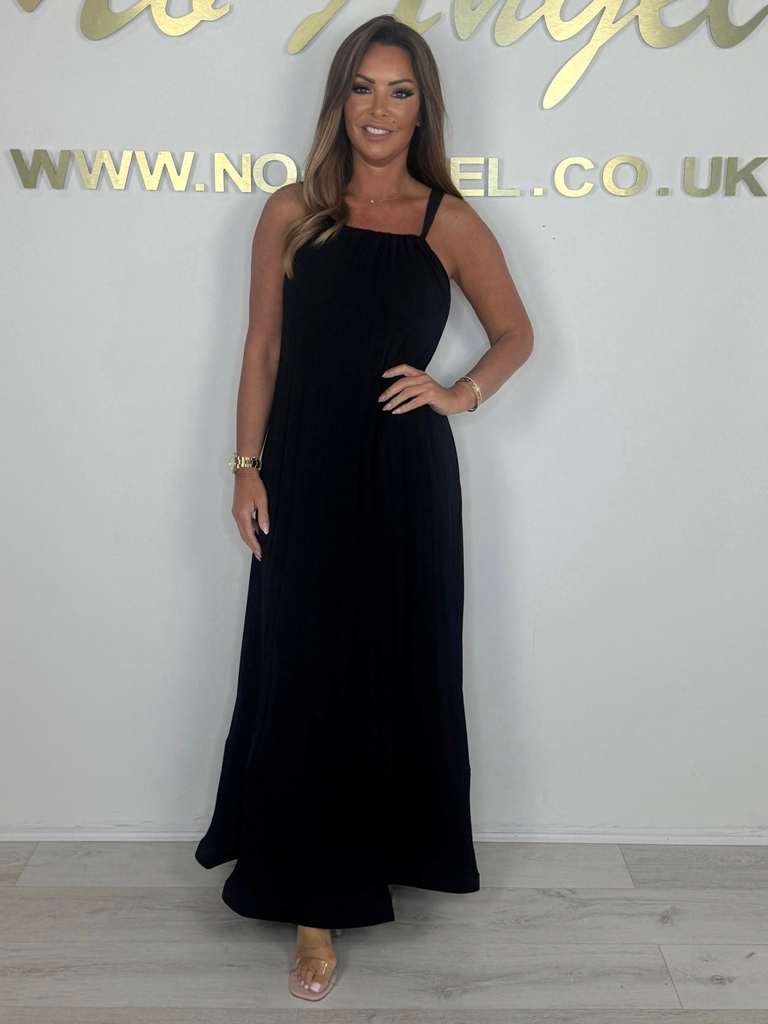 Spaghetti Strap Pleated Maxi Dress (5 Colours)
