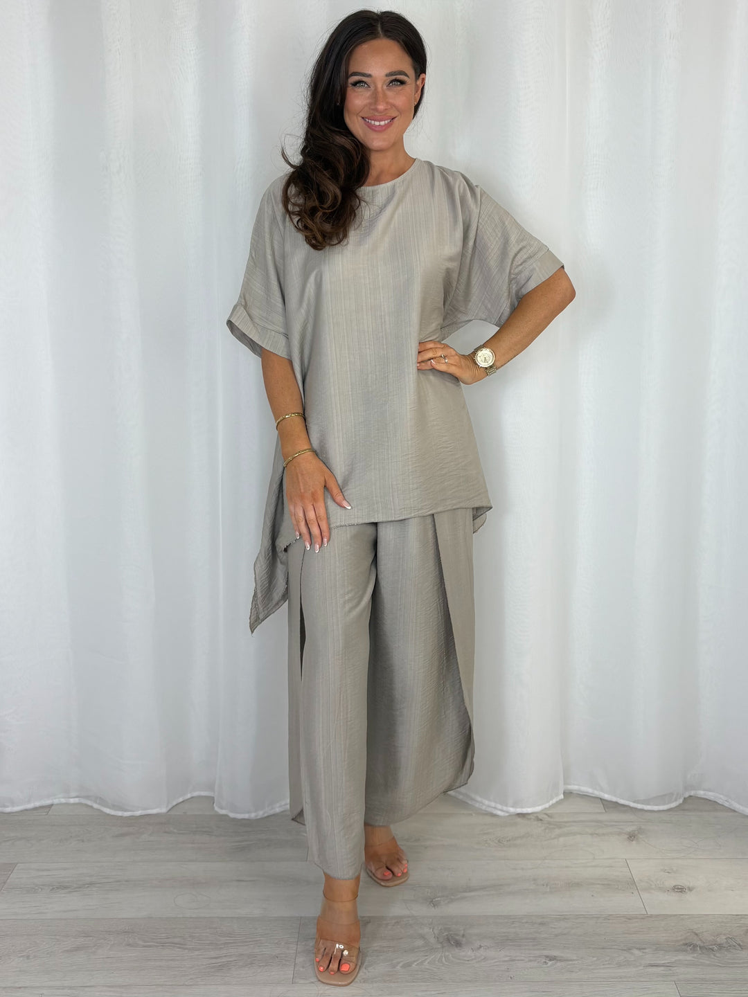 Oversized Top And Split Trouser Co-Ord (8 Colours)