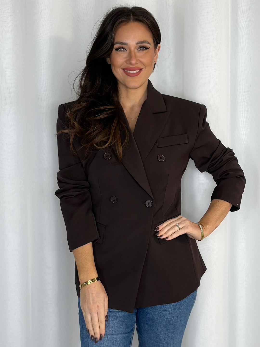 Double Breasted Tailored Blazer (2 Colours)