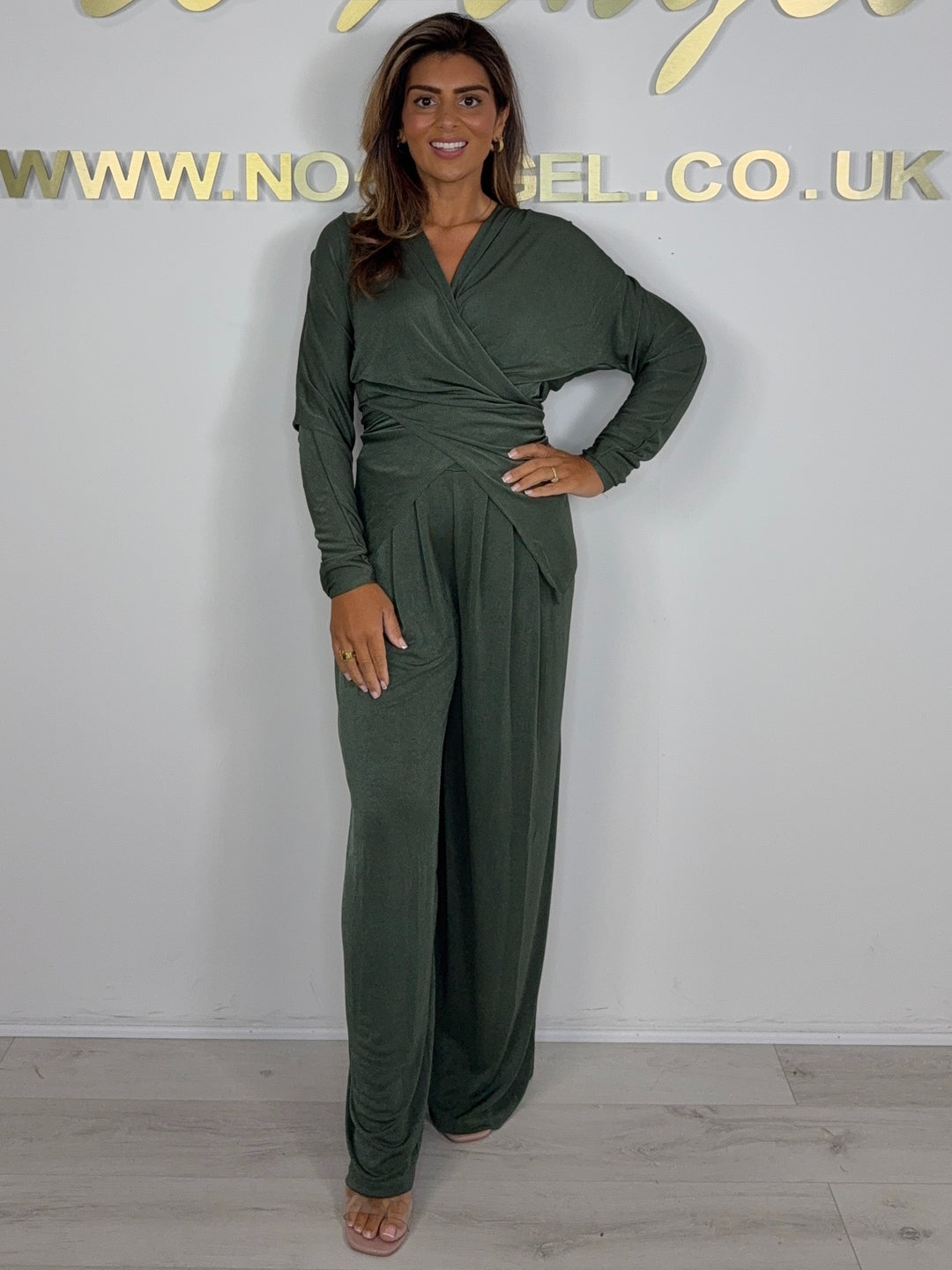 Cross Over Tie Back Top & Trouser Co-ord ( 4 Colours)