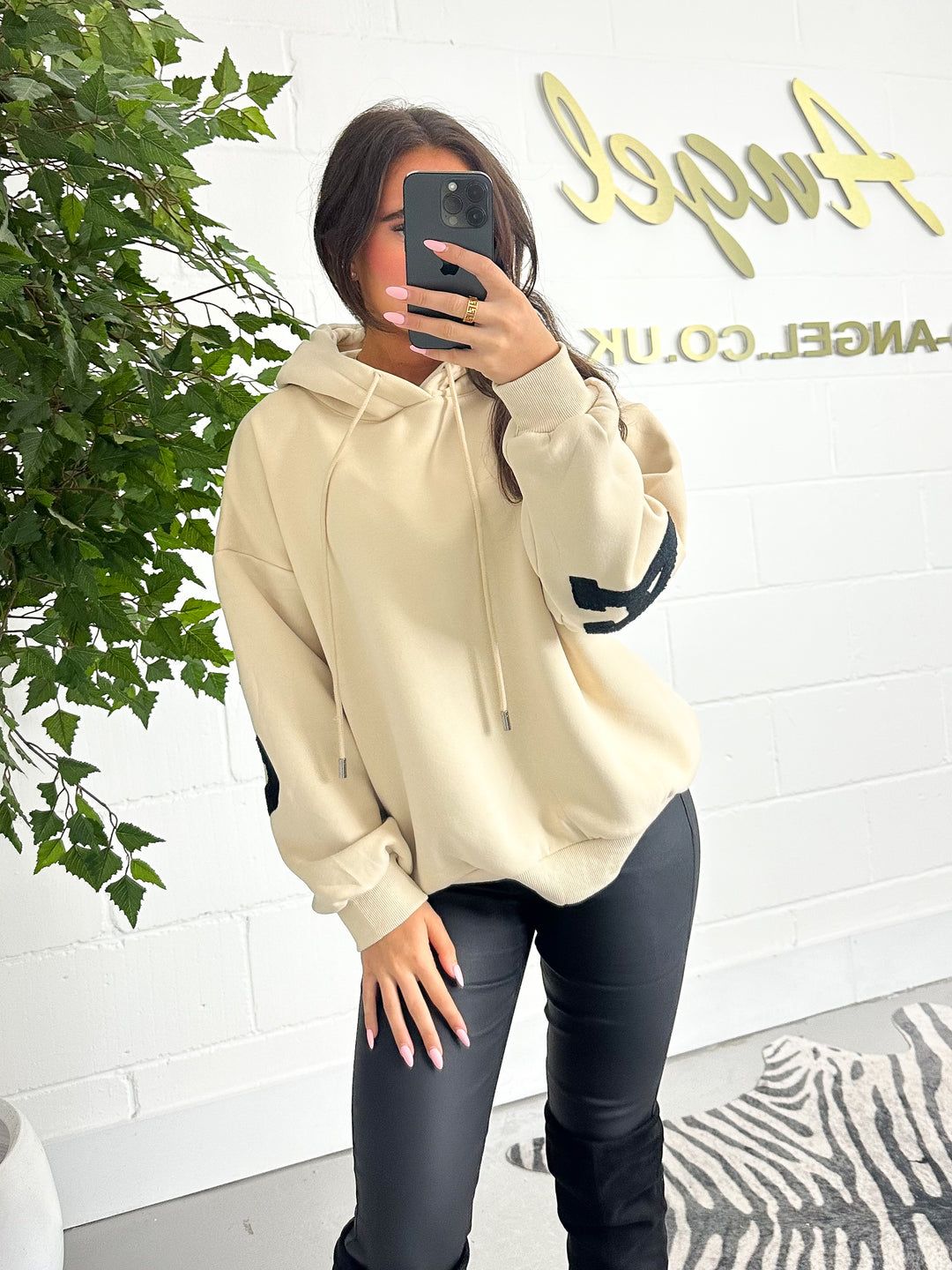 Beige Hooded Californian Jumper