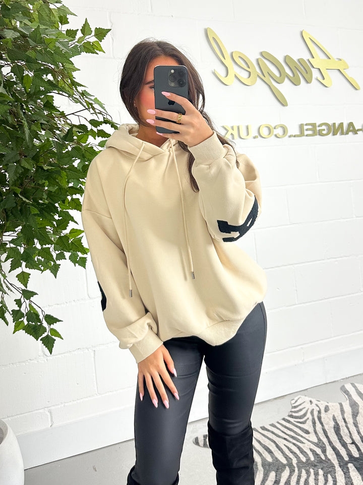 Beige Hooded Californian Jumper