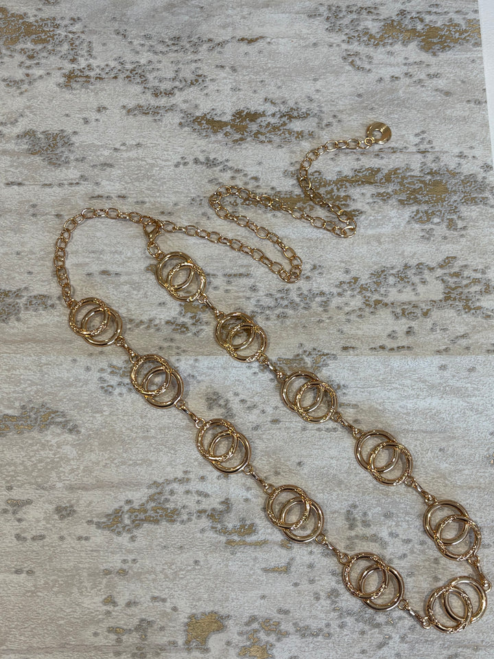 Double Link Ring Chain Belt (2 Colours)