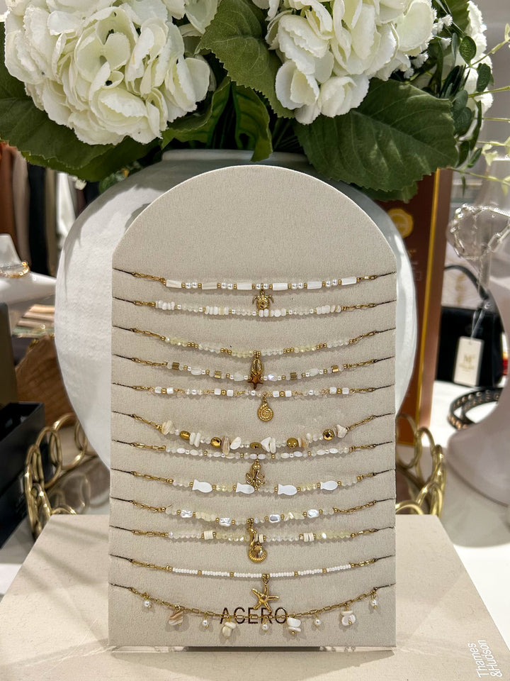 Gold Beaded Necklaces (12 Styles)