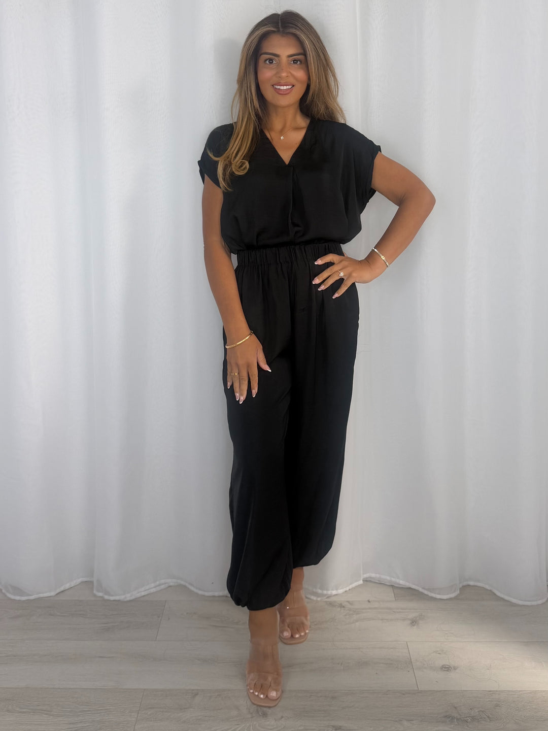 V-Neck Top And Trouser Co-Ord (3 Colours)