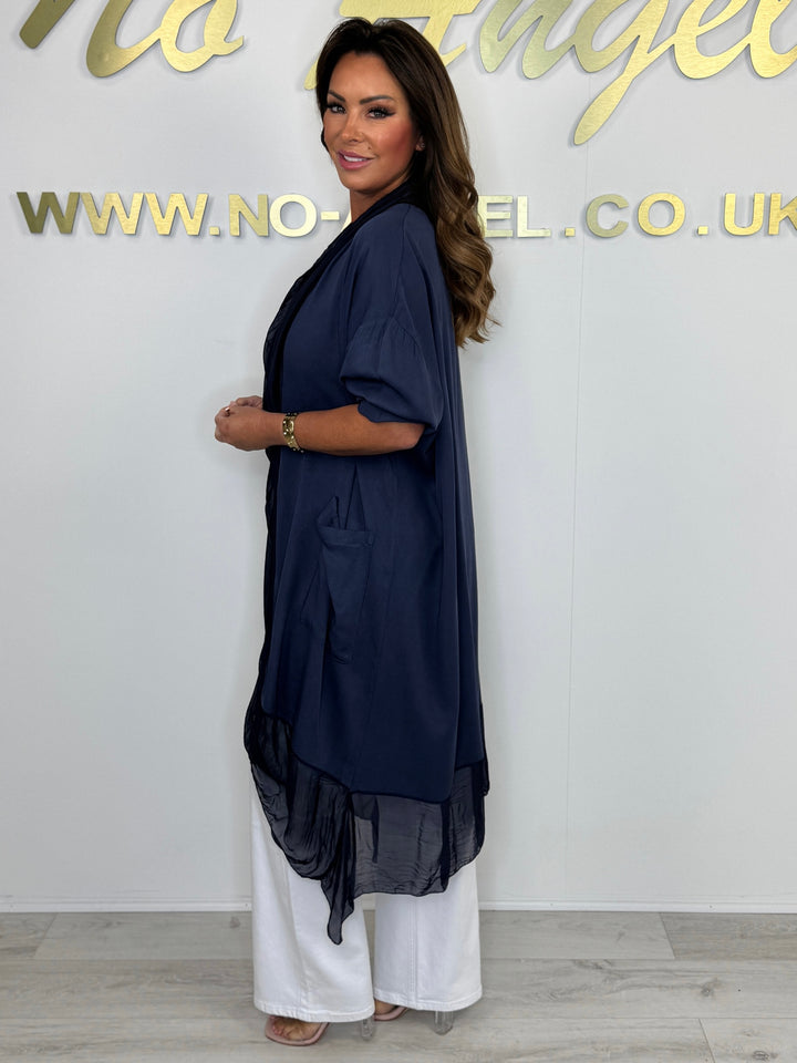 Silk Crossover Front Top With Pockets (5 Colours)