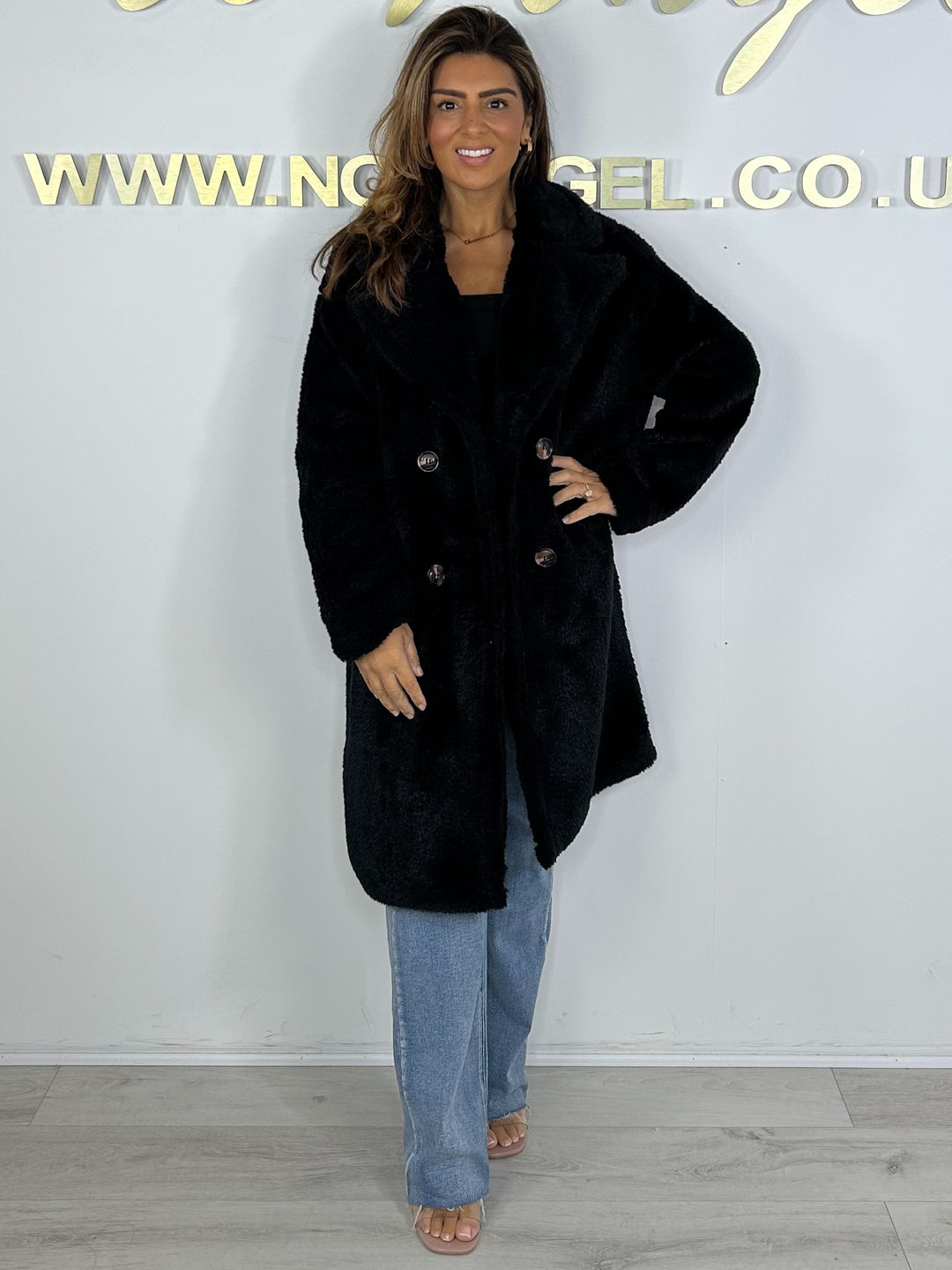 Midi Length Teddy Coat (3 Colours)