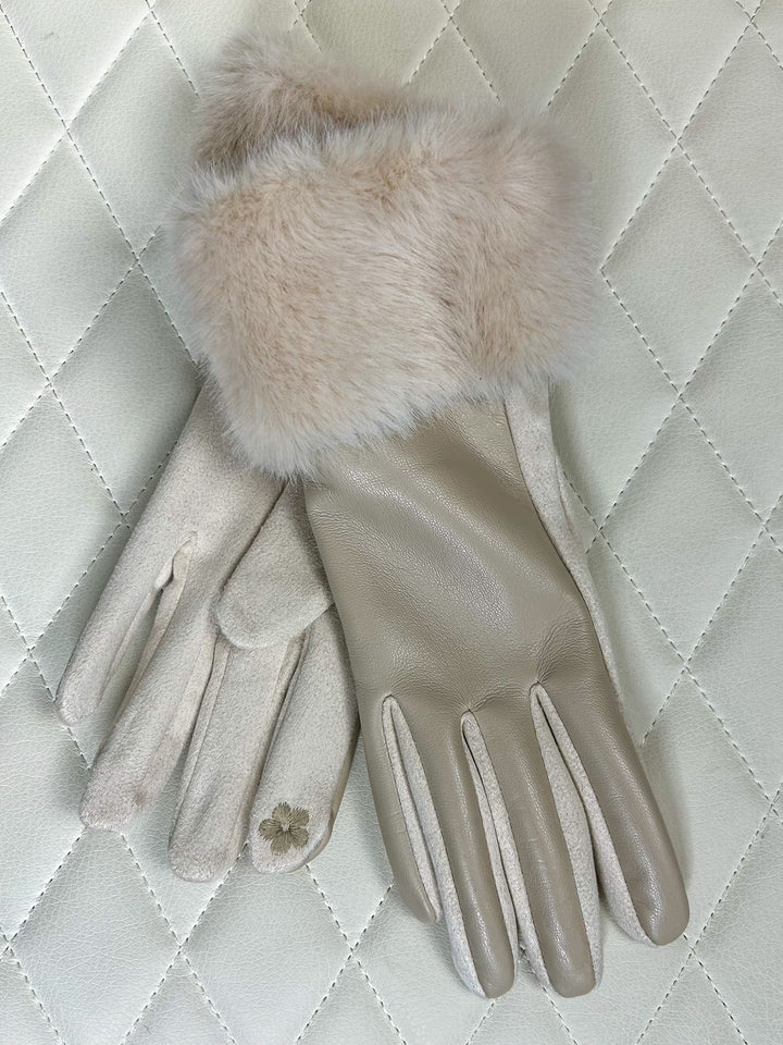 Faux Fur Cuff Gloves (3 Colours)