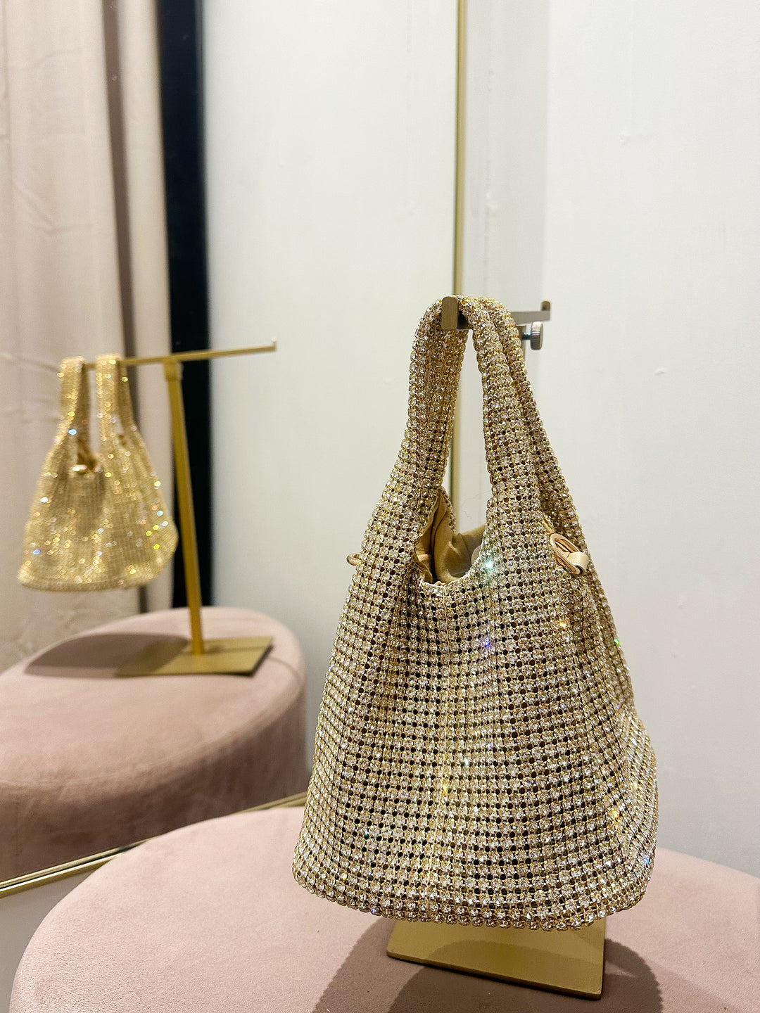 Mini Slouchy Diamante Bag (2 Colours)