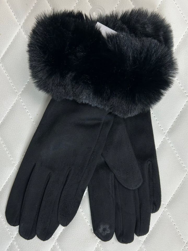Faux Fur Cuff Gloves (3 Colours)