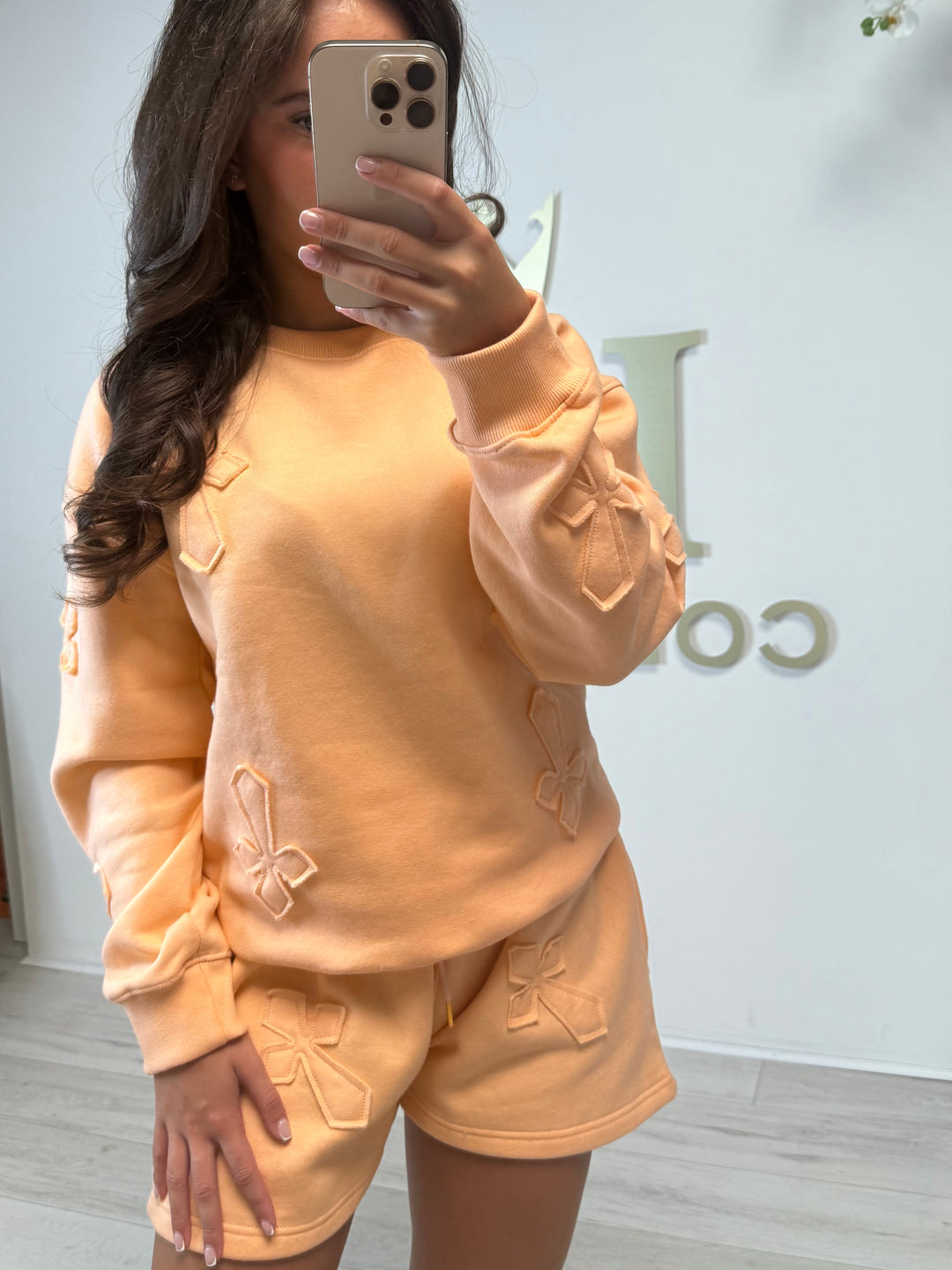 Cross Detail Oversize Jumper & Shorts Co-ord (3 Colours)