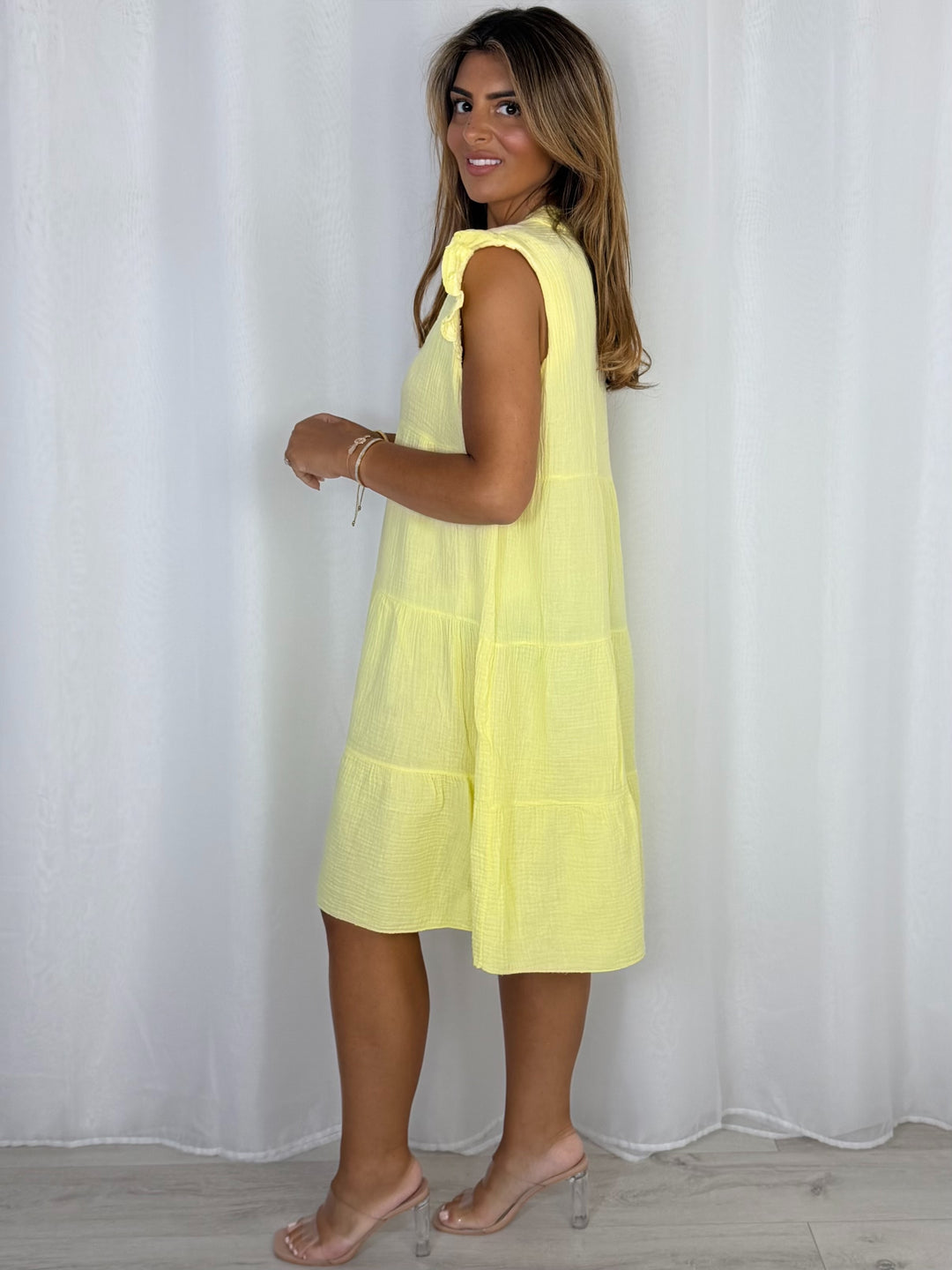 Cap Sleeve Smock Dress (12 Colours)