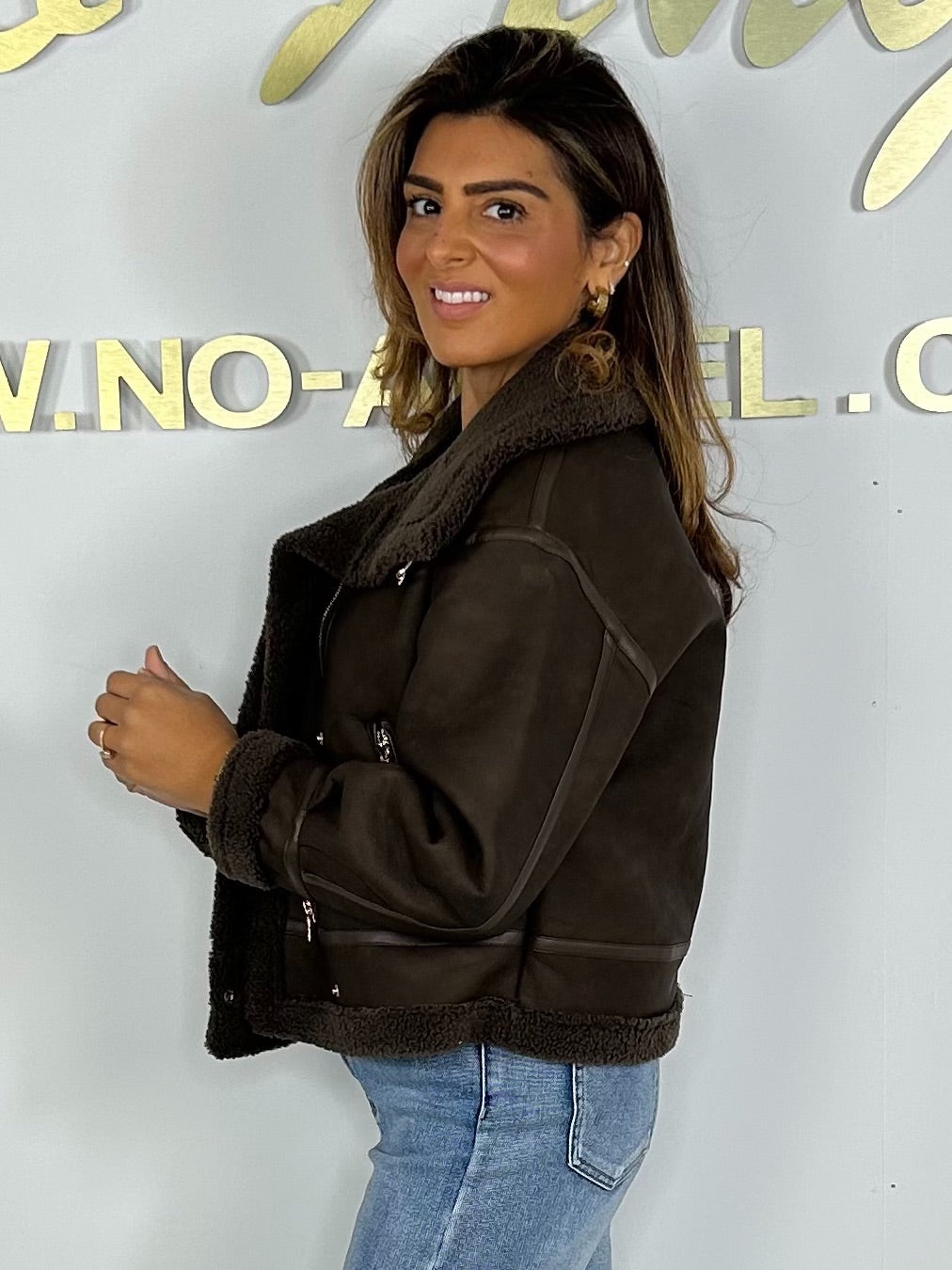 Aviator Faux Leather Jacket (2 Colours)