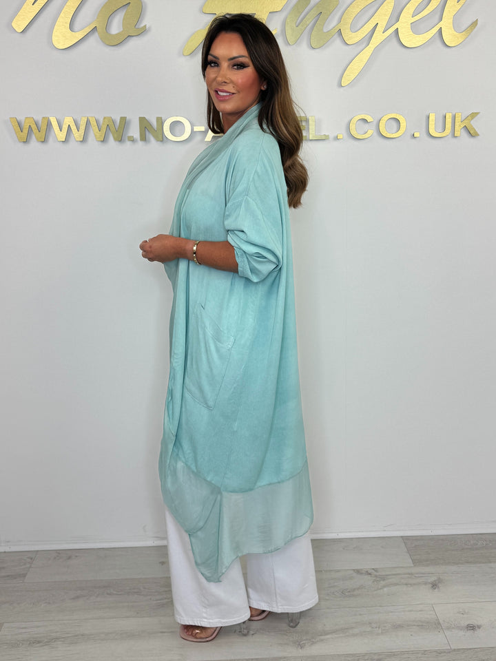 Silk Crossover Front Top With Pockets (5 Colours)