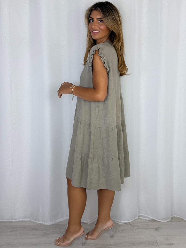 Cap Sleeve Smock Dress (12 Colours)