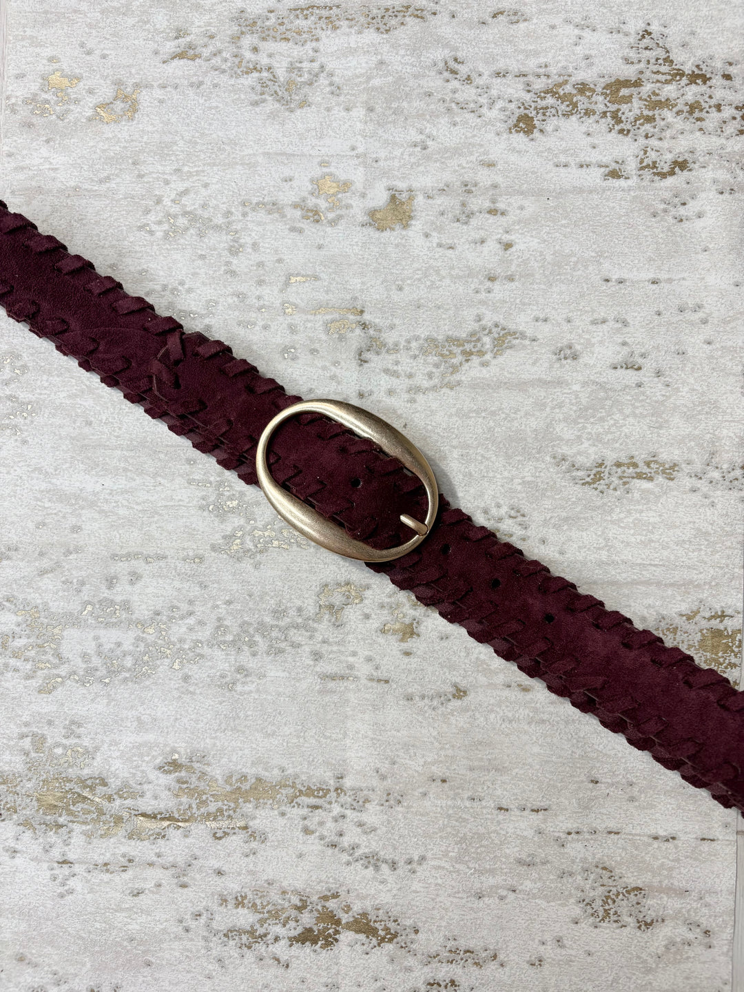 Thin Suedette Woven Trim Belt (7 Colours)