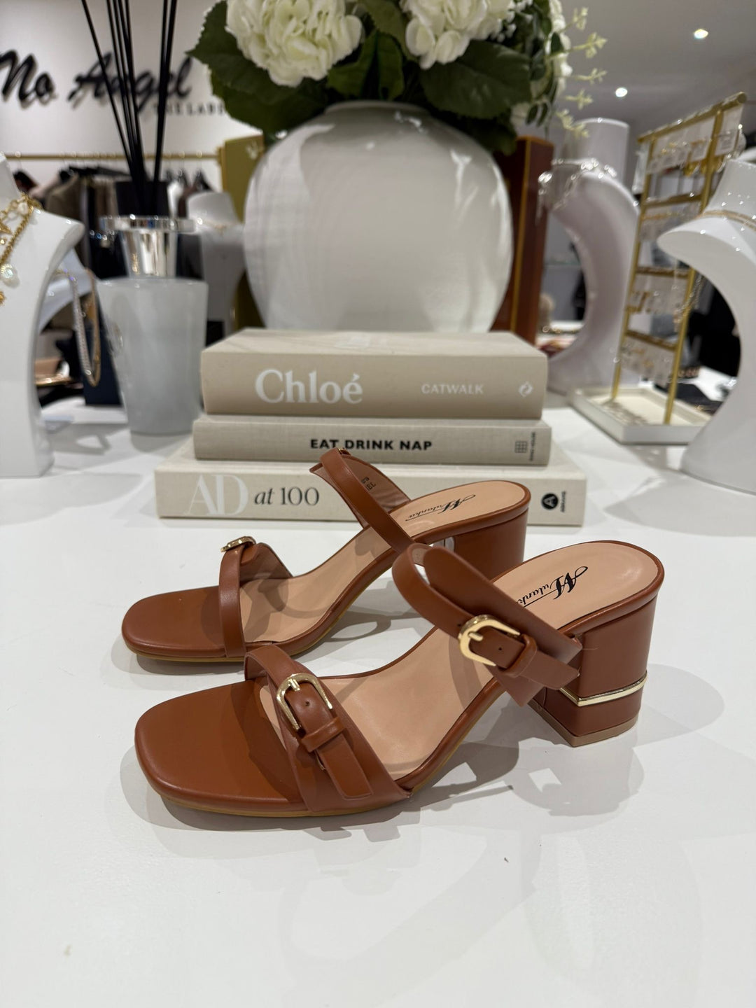 Double Buckle Strap Block Heel (4 Colours)