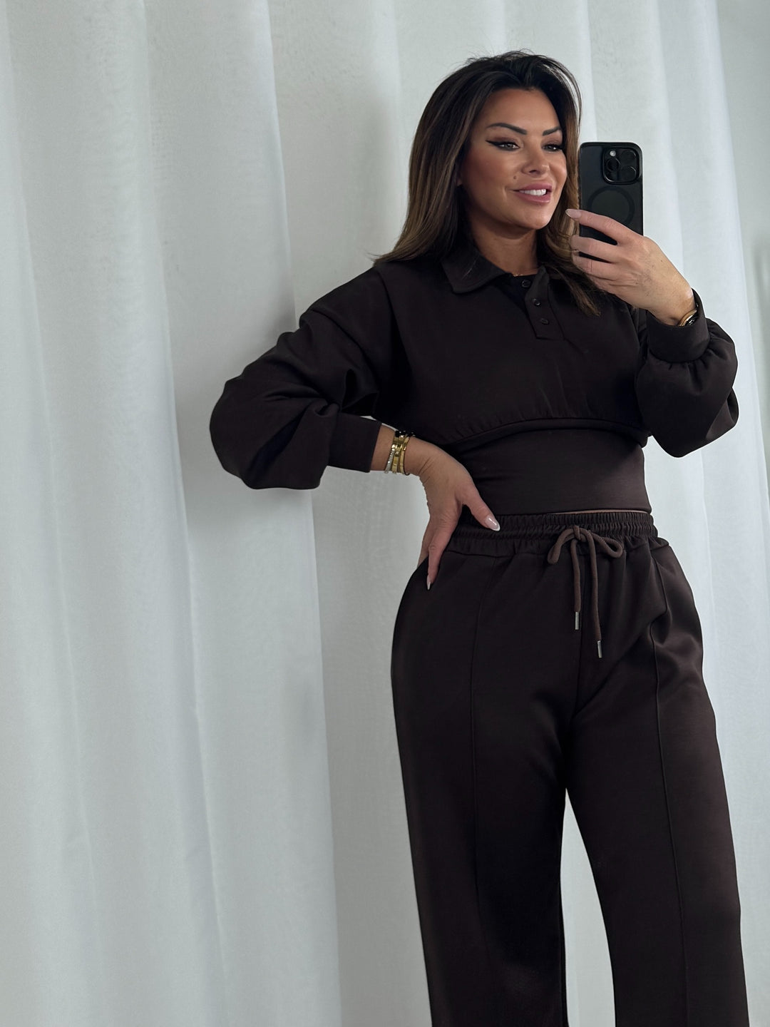Corset Polo Top & Trouser Co-Ord (2 Colours)