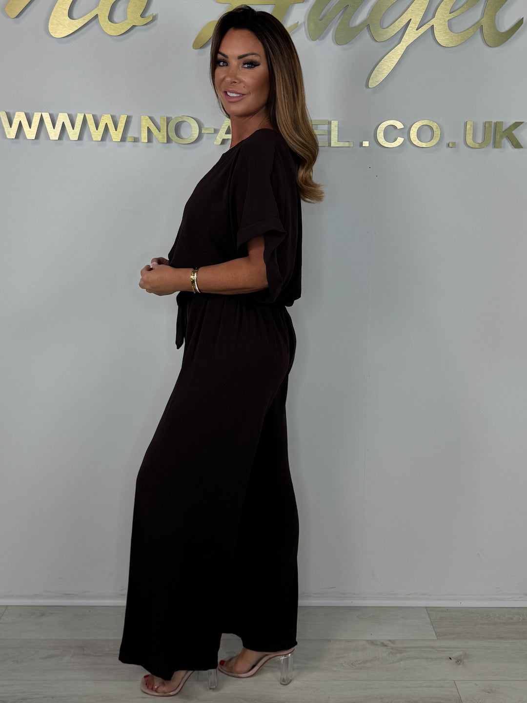 Round Neck Belted Jumpsuit (2 Colours)
