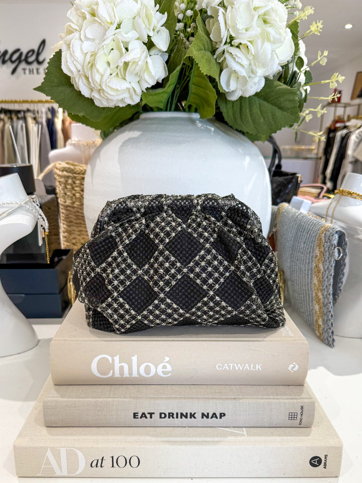 Square Pattern Clutch Bag (3 Colours)