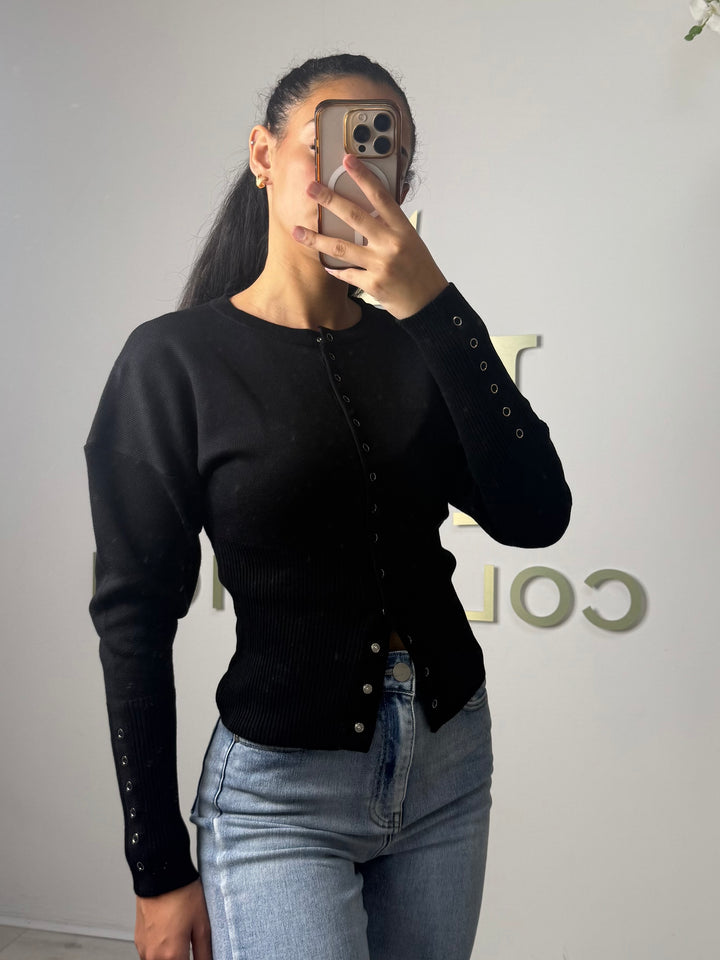 Soft Knit Button Up Ribbed Bottom Cardigan (4 Colours)