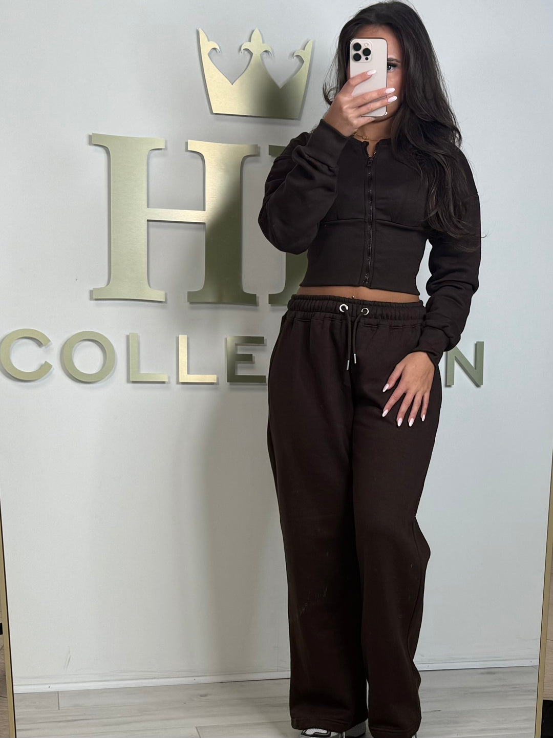 Zip Up Corset Style Straight Leg Trouser Co-ord (4  Colours)