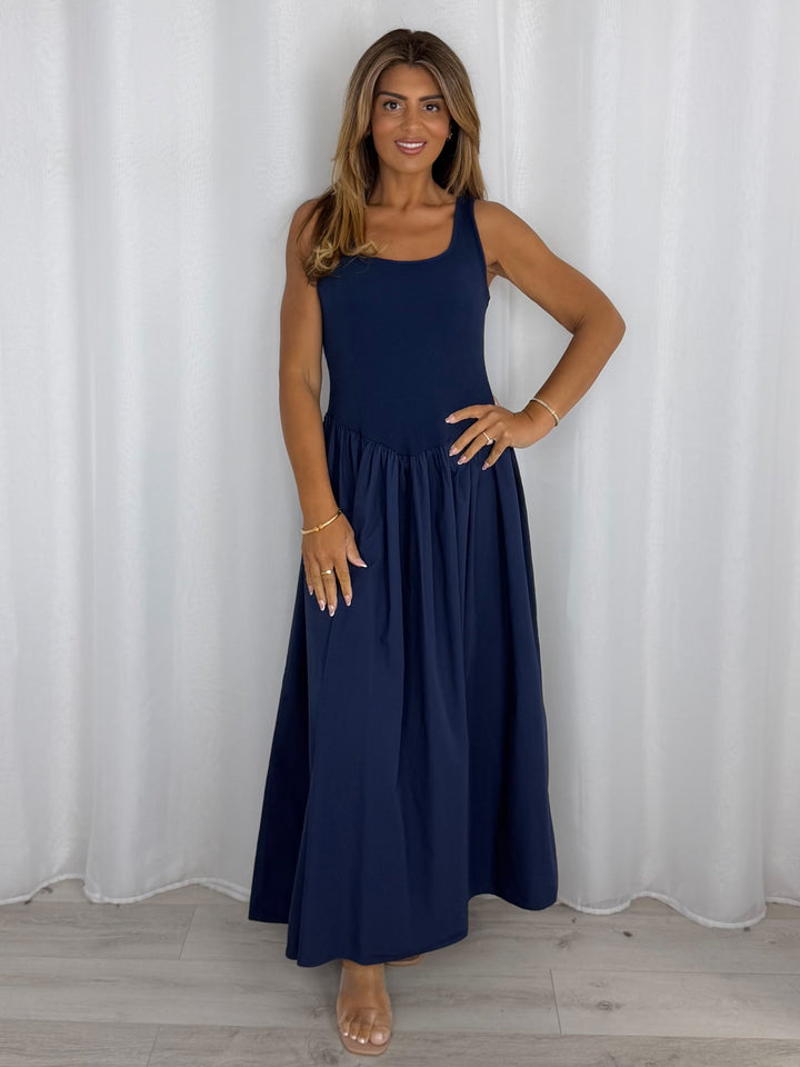 Sleeveless Scoop Neckline Maxi Dress (6 Colours)