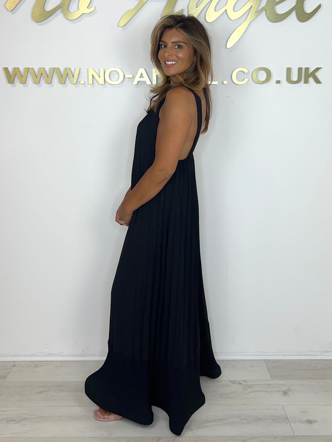 Spaghetti Strap Pleated Maxi Dress (5 Colours)