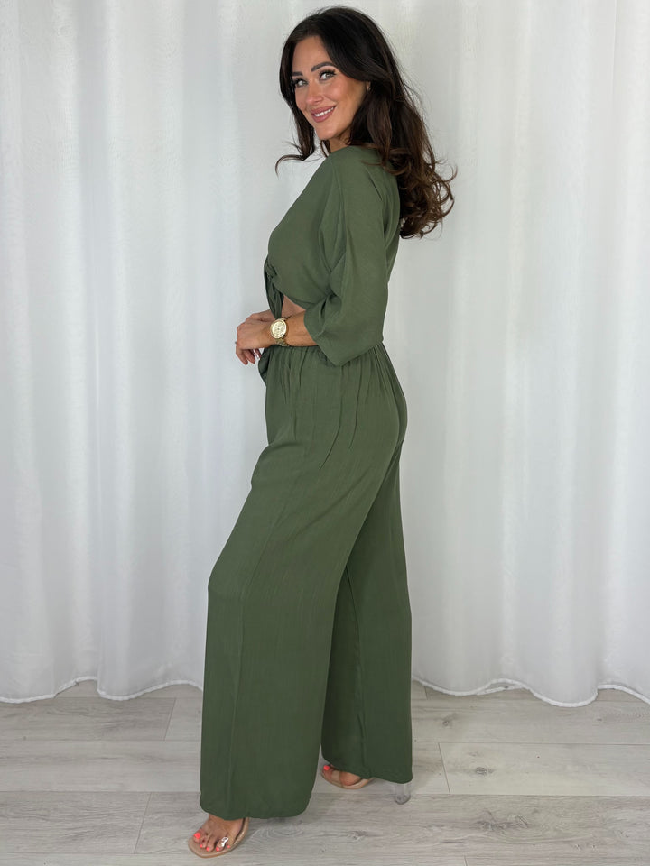 Tie Up Top & Trouser Co-ord (5 Colours)