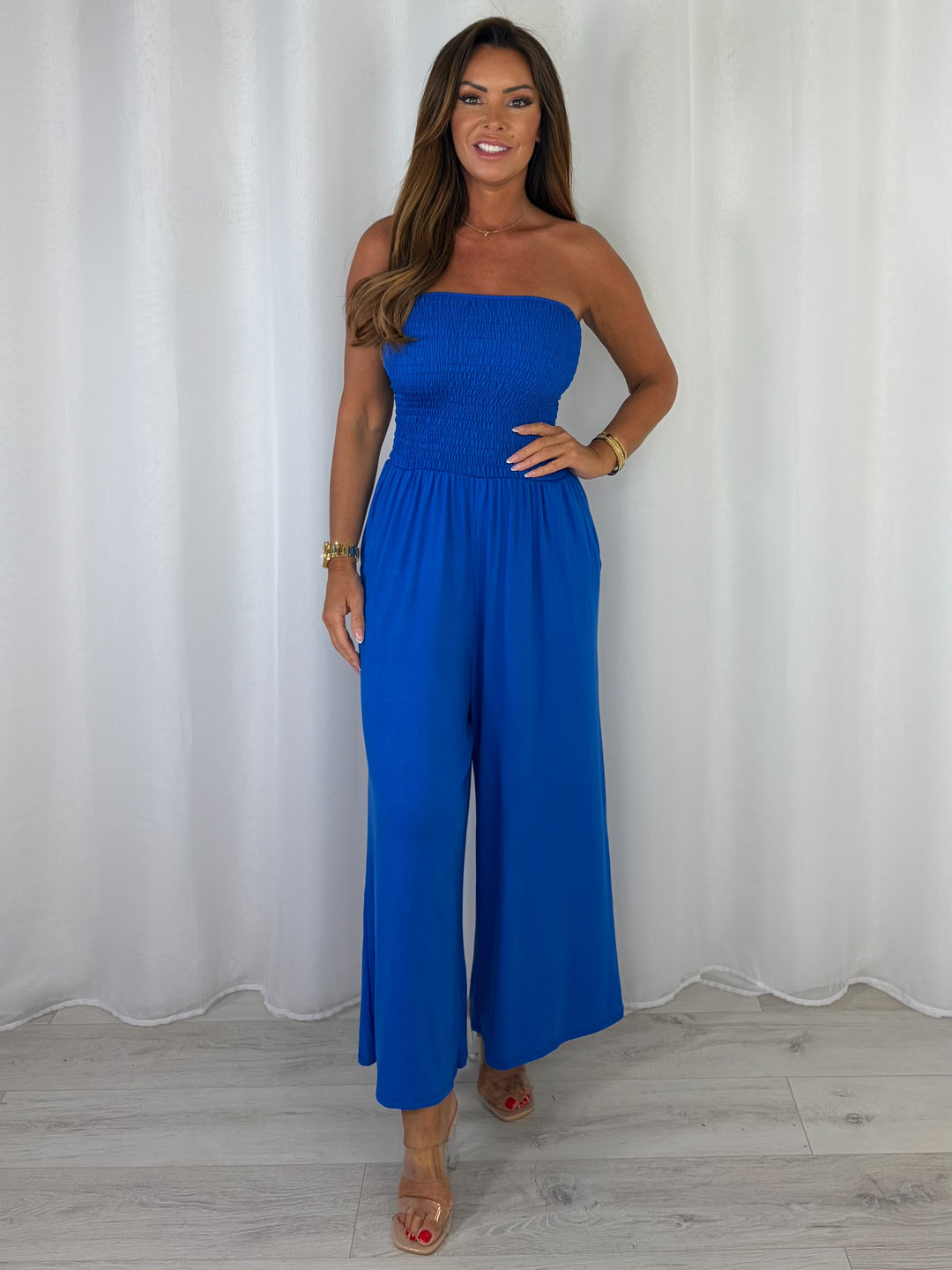 Smocked Bandeau Jumpsuit (6 Colours)